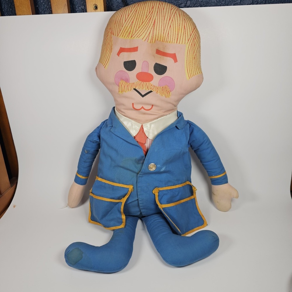 Captain Kangaroo soft doll Vintage Mattel 1967 As Is See Pictures